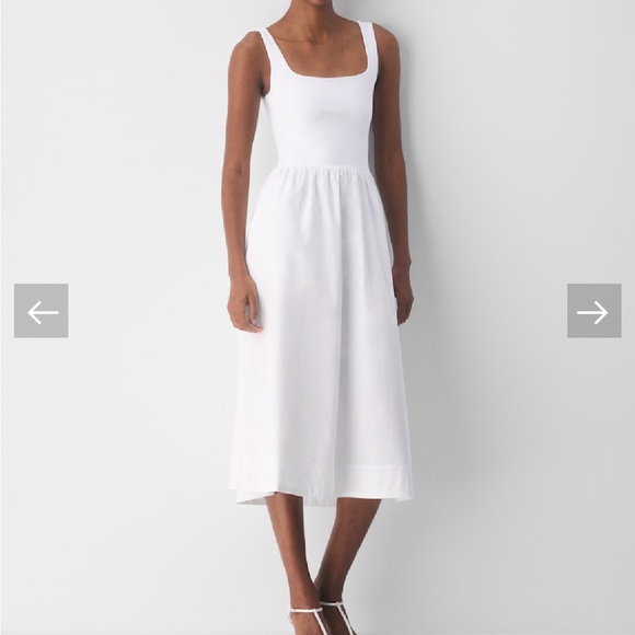 Babaton Dresses & Skirts - Babaton White Revive Poplin Dress